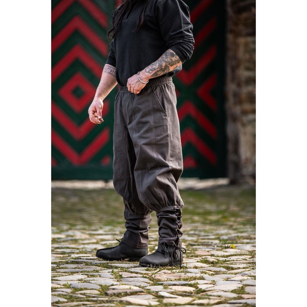 Produktbild Mittelalter Hose Tiago mit Beinschnürung braun