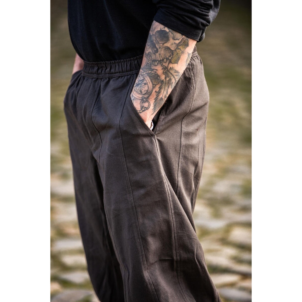 Produktbild Mittelalter Hose Tiago mit Beinschnürung braun