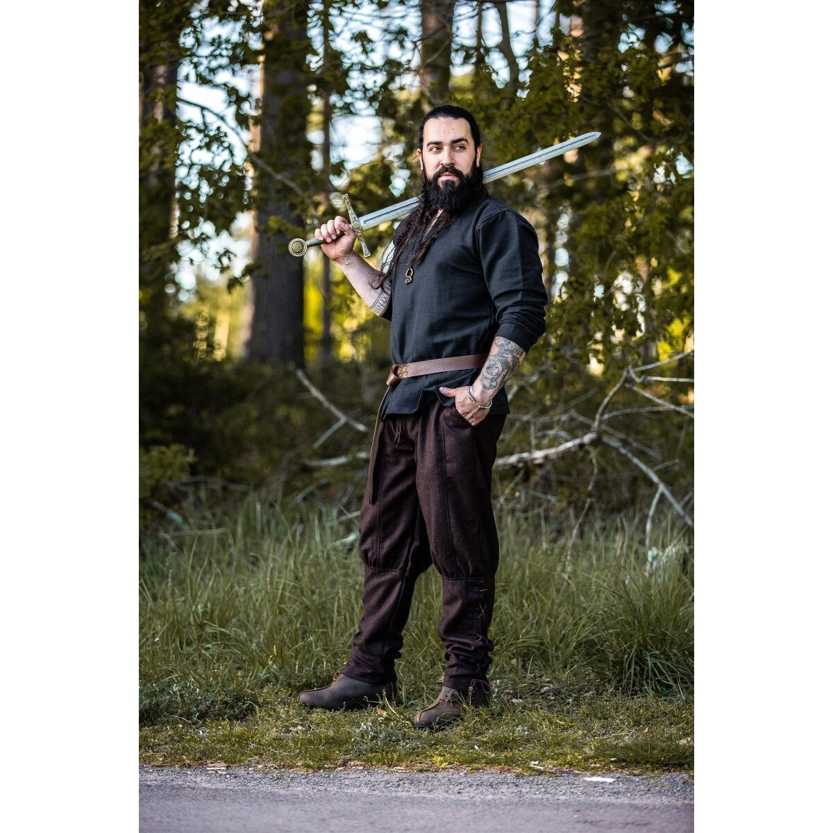 Produktbild Mittelalter Wollhose Jorgen braun