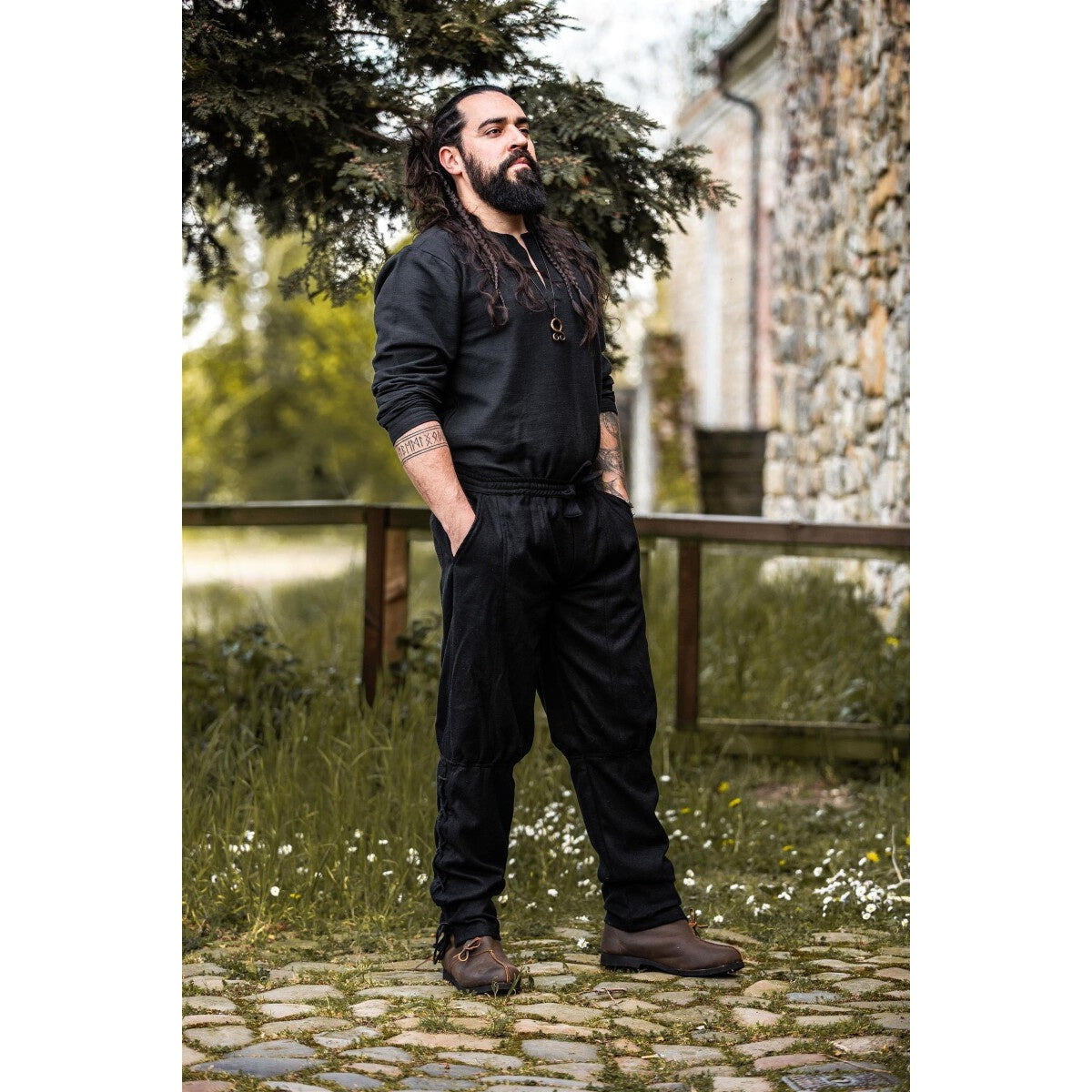 Produktbild Mittelalter Wollhose Jorgen schwarz