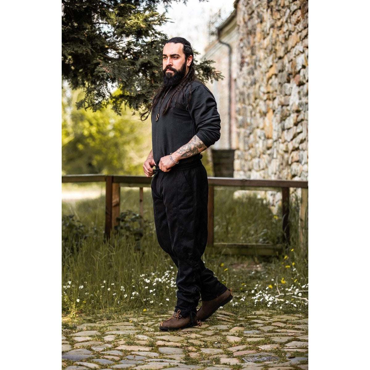 Produktbild Mittelalter Wollhose Jorgen schwarz