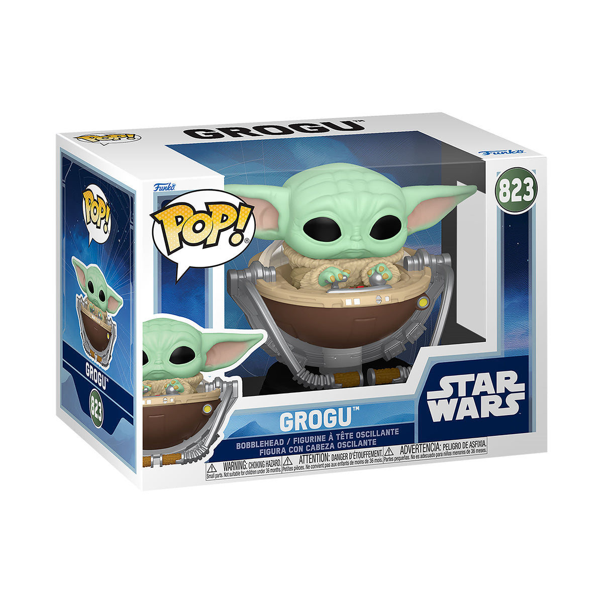Produktbild Grogu im Kinderwagen Funko Pop Wackelkopf-Figur - Star Wars The Mandalorian and Grogu