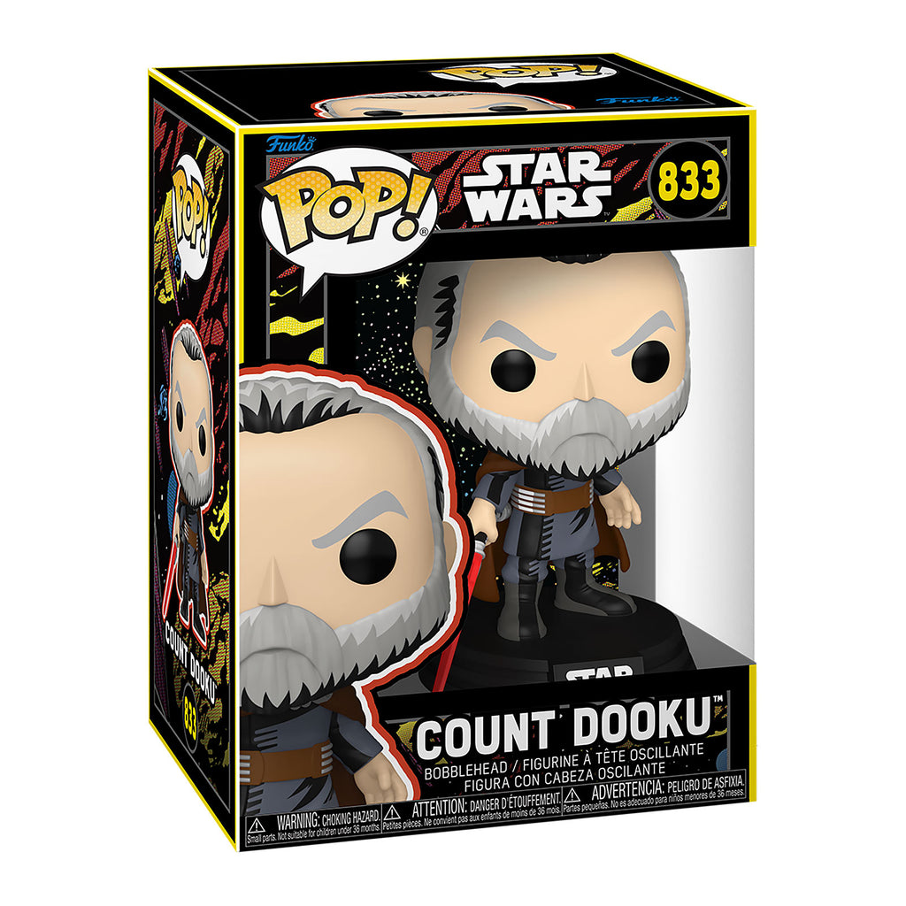 Produktbild Star Wars - Count Dooku Retro Funko Pop Wackelkopf-Figur