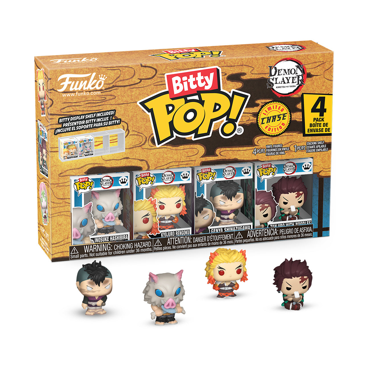 Produktbild Demon Slayer - Funko Bitty Pop 4er Figuren Set Serie 3