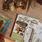 Produktbild CuteBee - Champs-Élysées Florist Miniaturhaus Book Nook Modell Bausatz