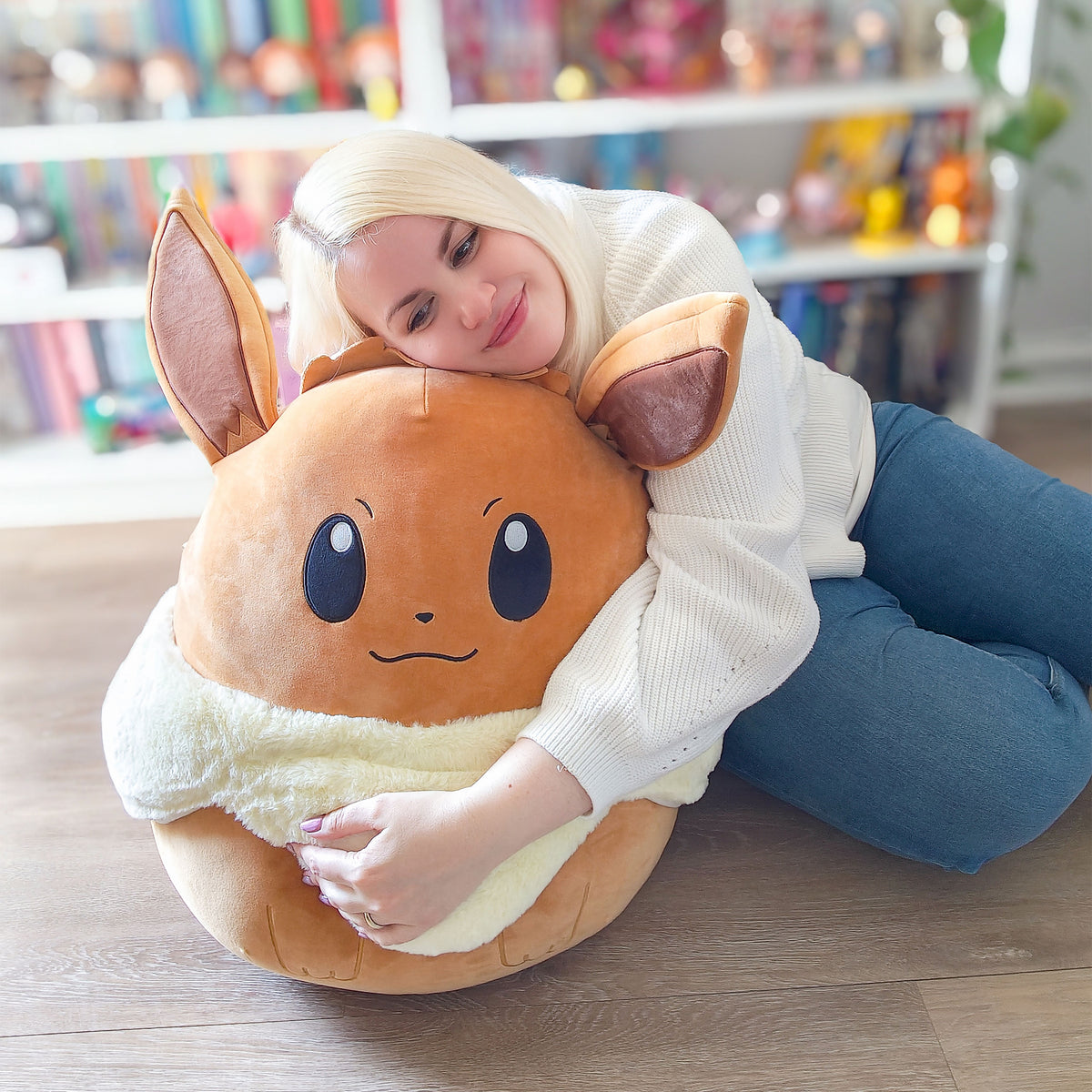 Produktbild Pokemon - Evoli Squishmallows Jumbo Plüsch Figur