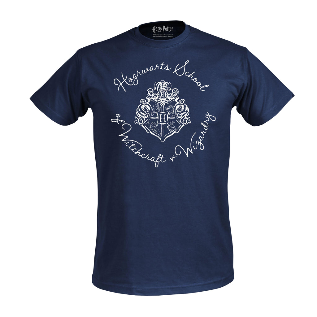 Produktbild Hogwarts Wappen T-Shirt blau - Harry Potter