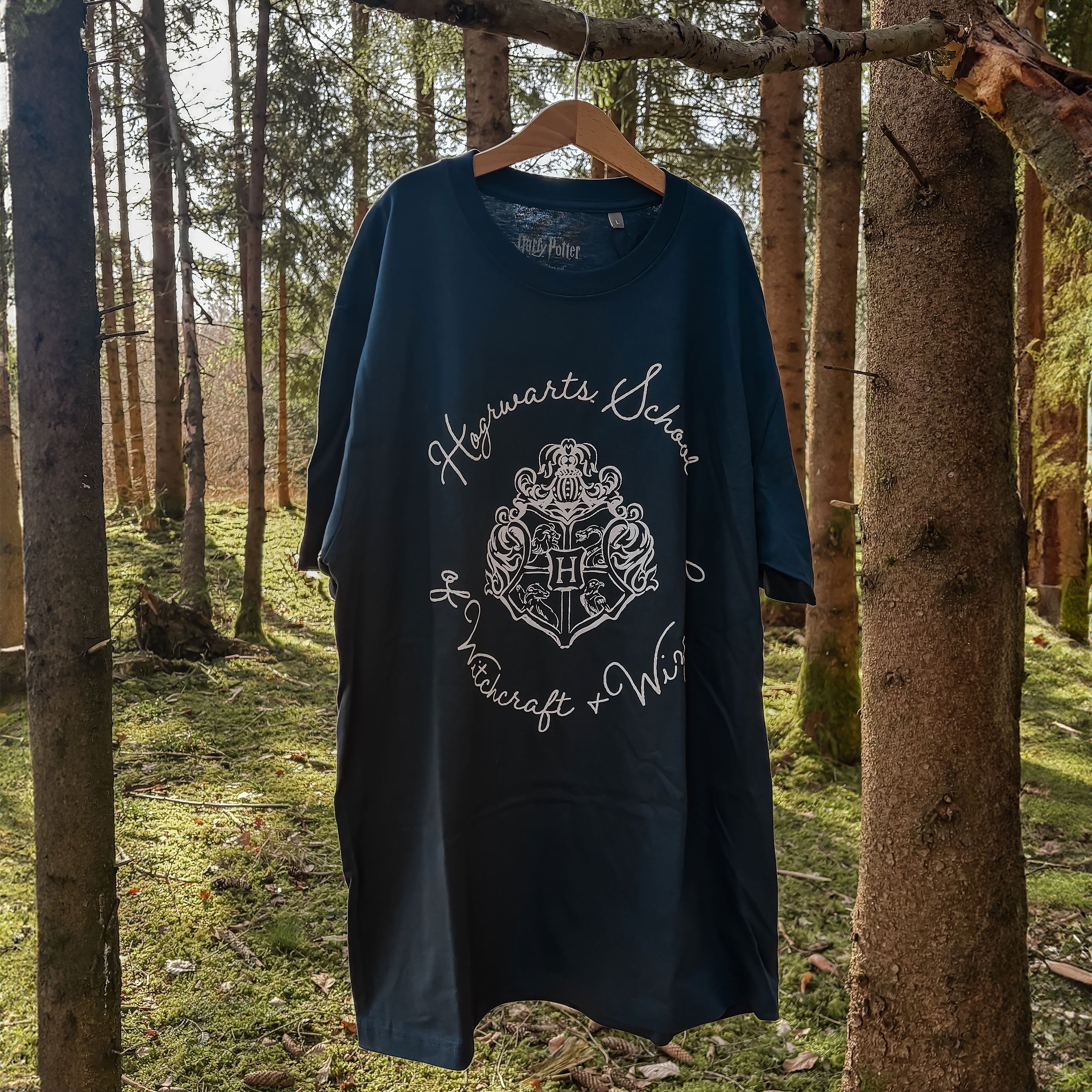 Produktbild Hogwarts Wappen T-Shirt blau - Harry Potter
