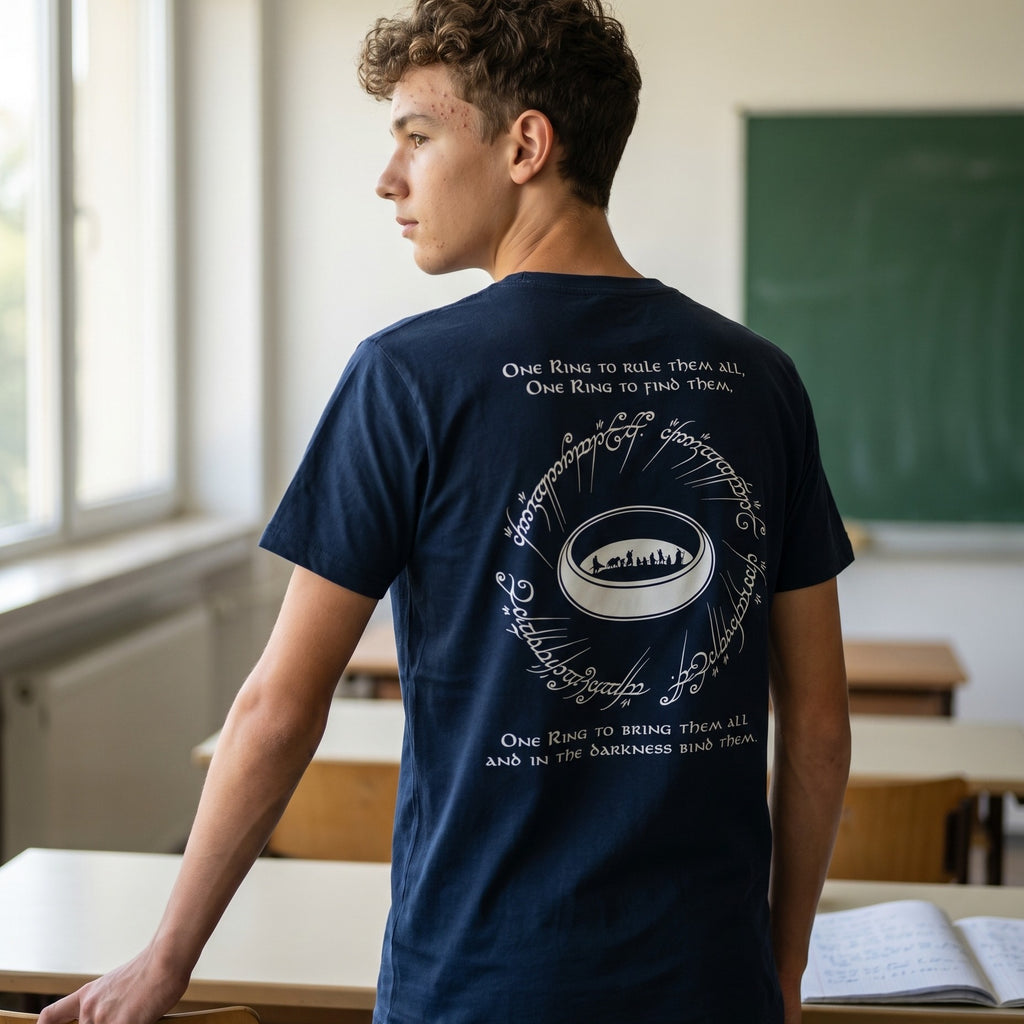 Produktbild Der Eine Ring T-Shirt blau - Der Herr der Ringe