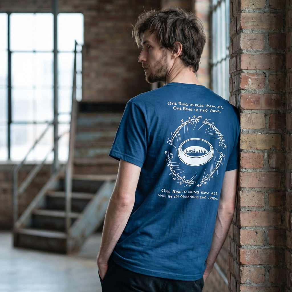 Produktbild Der Eine Ring T-Shirt blau - Der Herr der Ringe