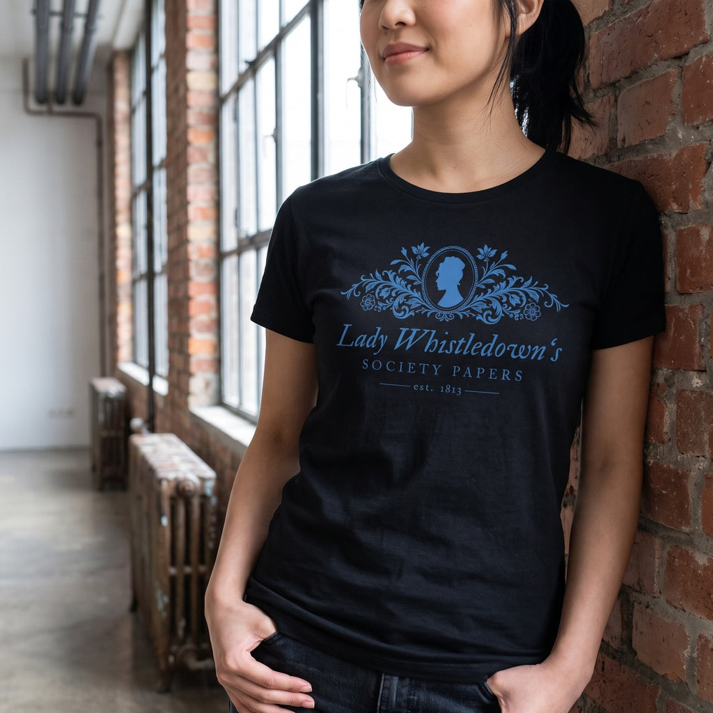 Produktbild Society Papers T-Shirt schwarz für Bridgerton Fans