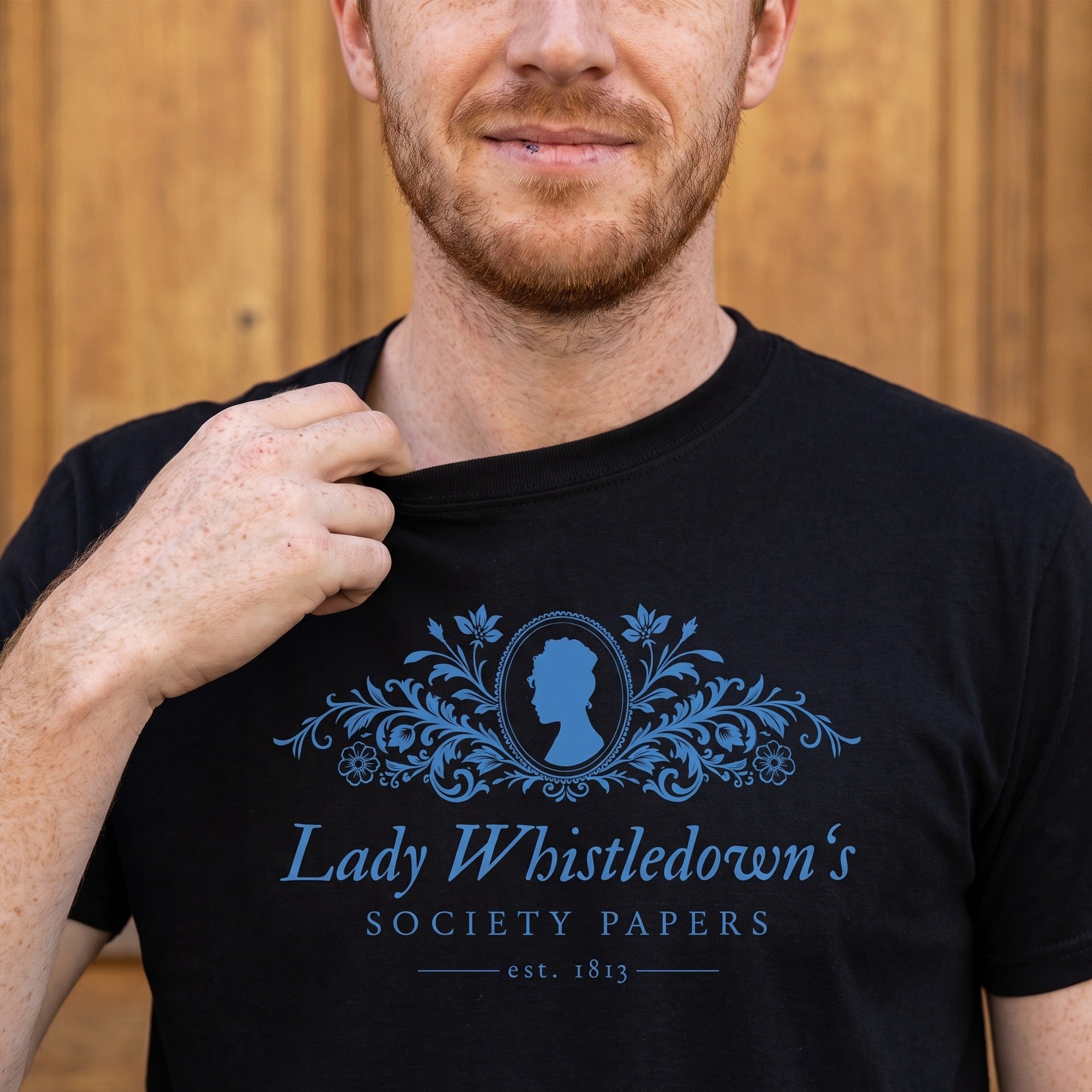 Produktbild Society Papers T-Shirt schwarz für Bridgerton Fans