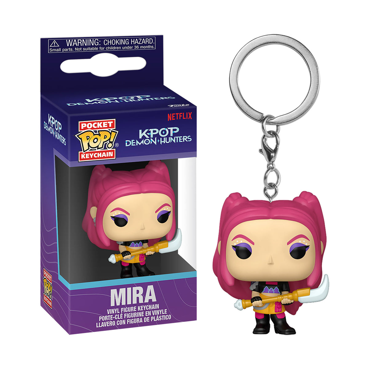 Produktbild KPop Demon Hunters - Mira Funko Pop Schlüsselanhänger