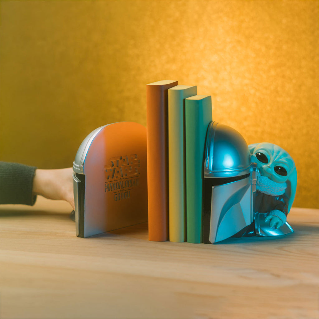 Produktbild Grogu und Mandalorianer Buchstützen - Star Wars The Mandalorian
