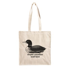 Produktbild Stupid Canadian Wolf Bird Jutebeutel für Heated Rivalry Fans