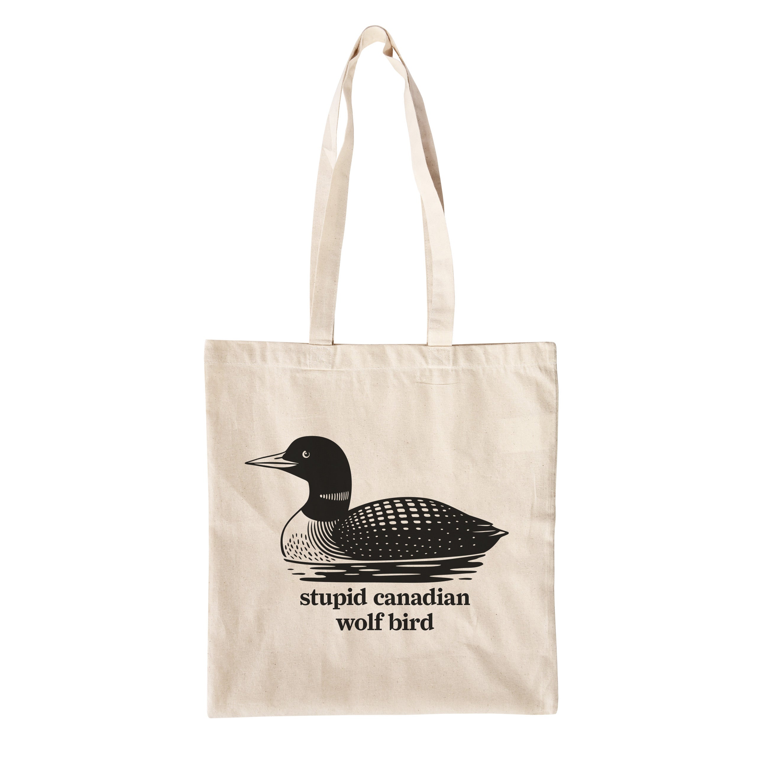 Produktbild Stupid Canadian Wolf Bird Jutebeutel für Heated Rivalry Fans