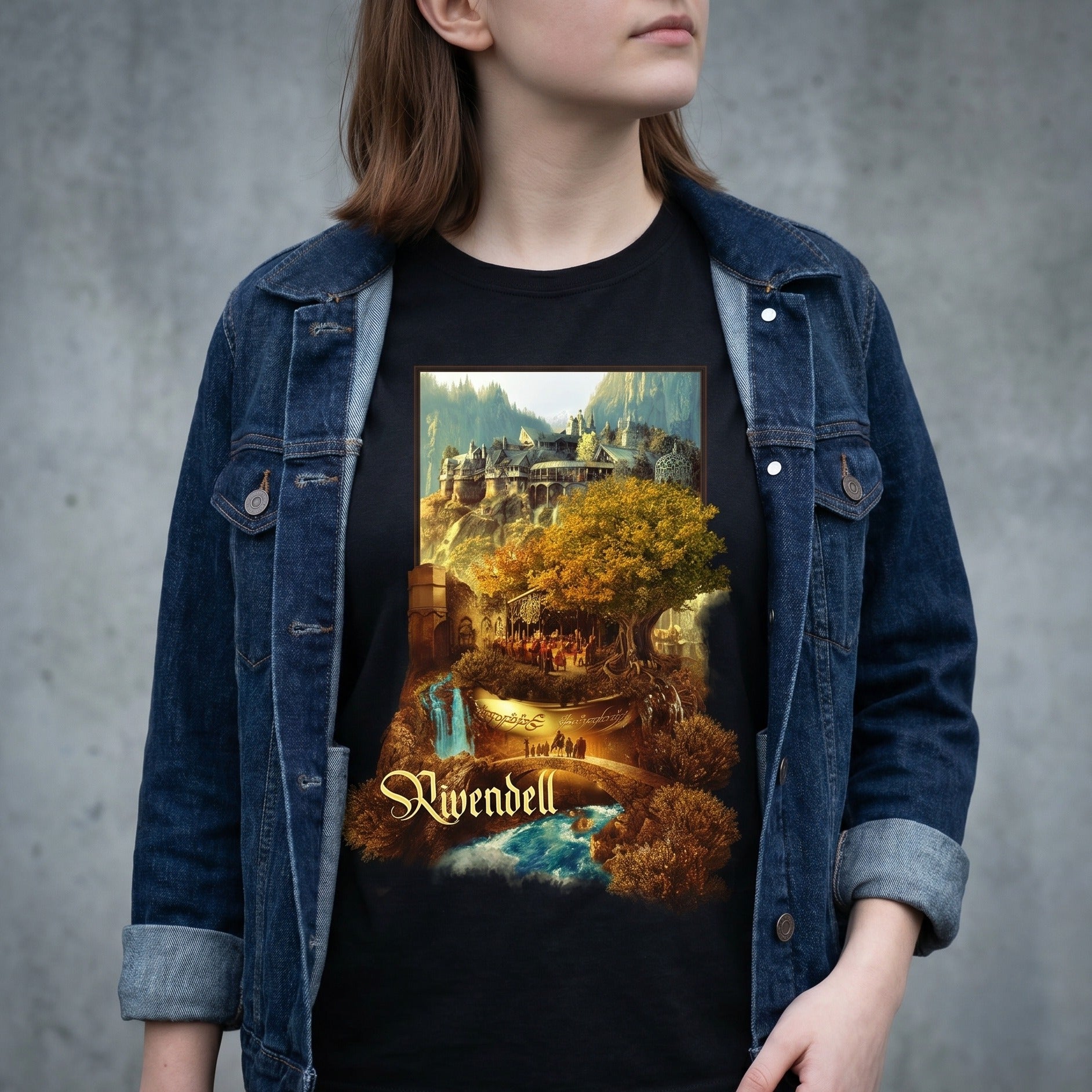 Produktbild Bruchtal T-Shirt schwarz - Der Herr der Ringe