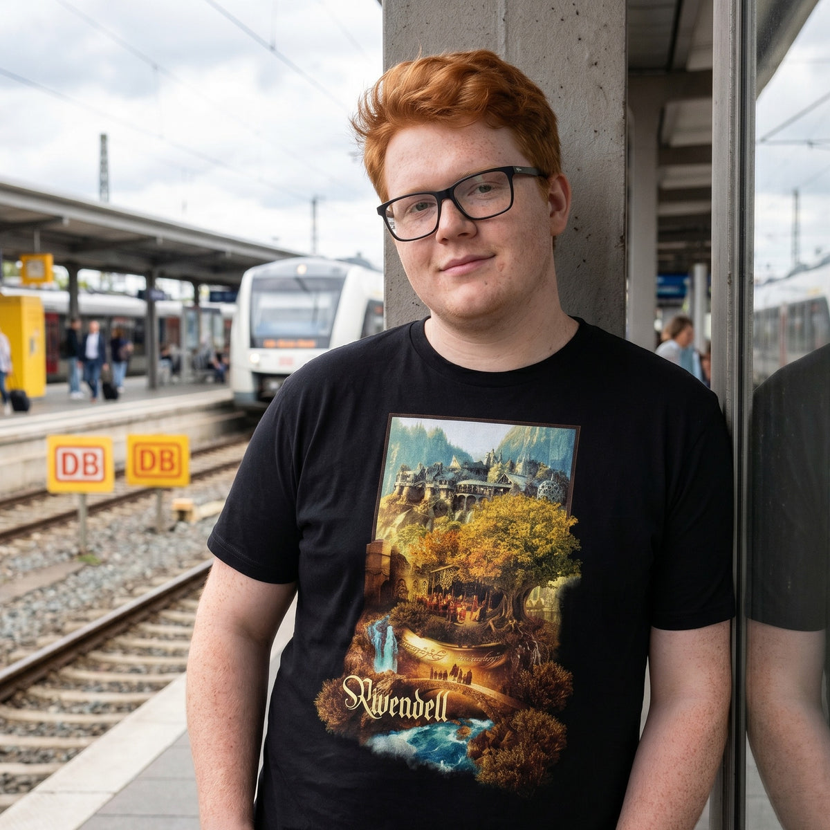 Produktbild Bruchtal T-Shirt schwarz - Der Herr der Ringe