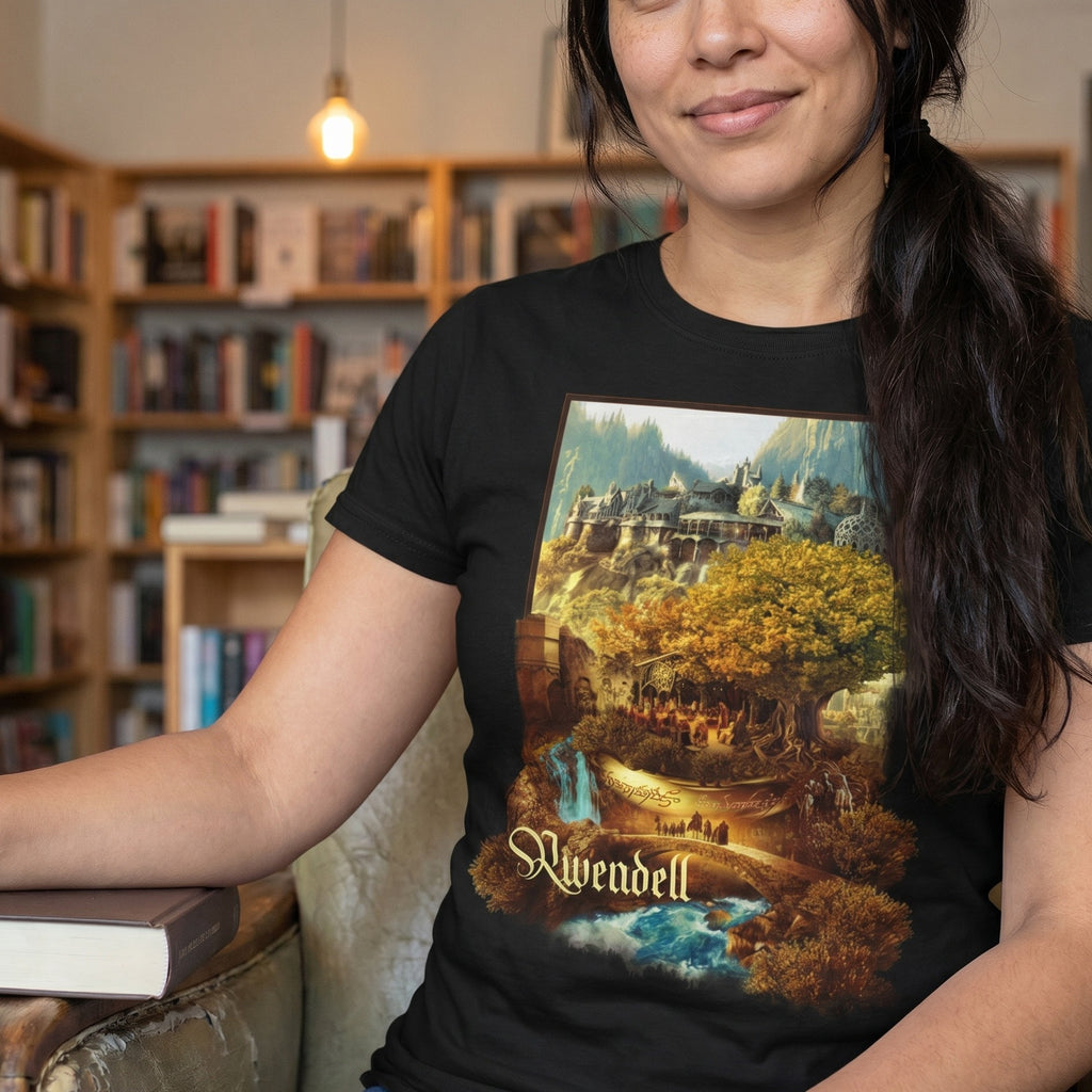 Produktbild Bruchtal T-Shirt schwarz - Der Herr der Ringe