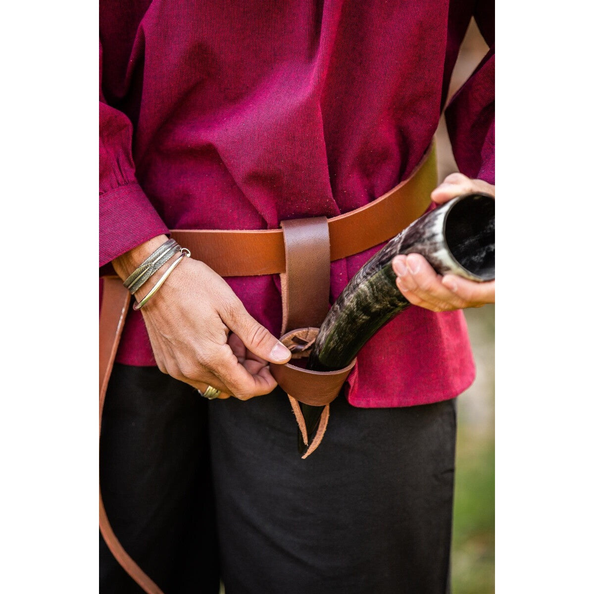Product image Medieval Leather Horn Holder
