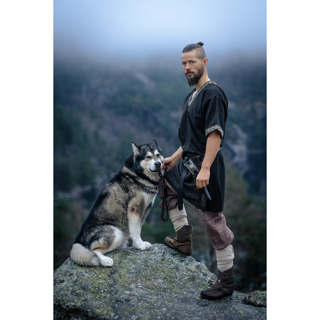 Produktbild Mittelalter Kurzarm Tunika Loki schwarz
