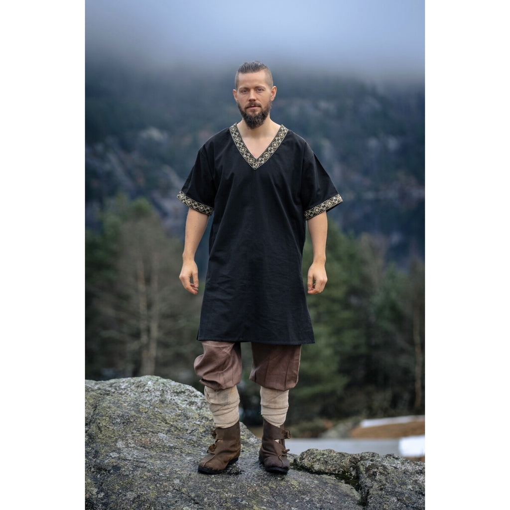 Produktbild Mittelalter Kurzarm Tunika Loki schwarz