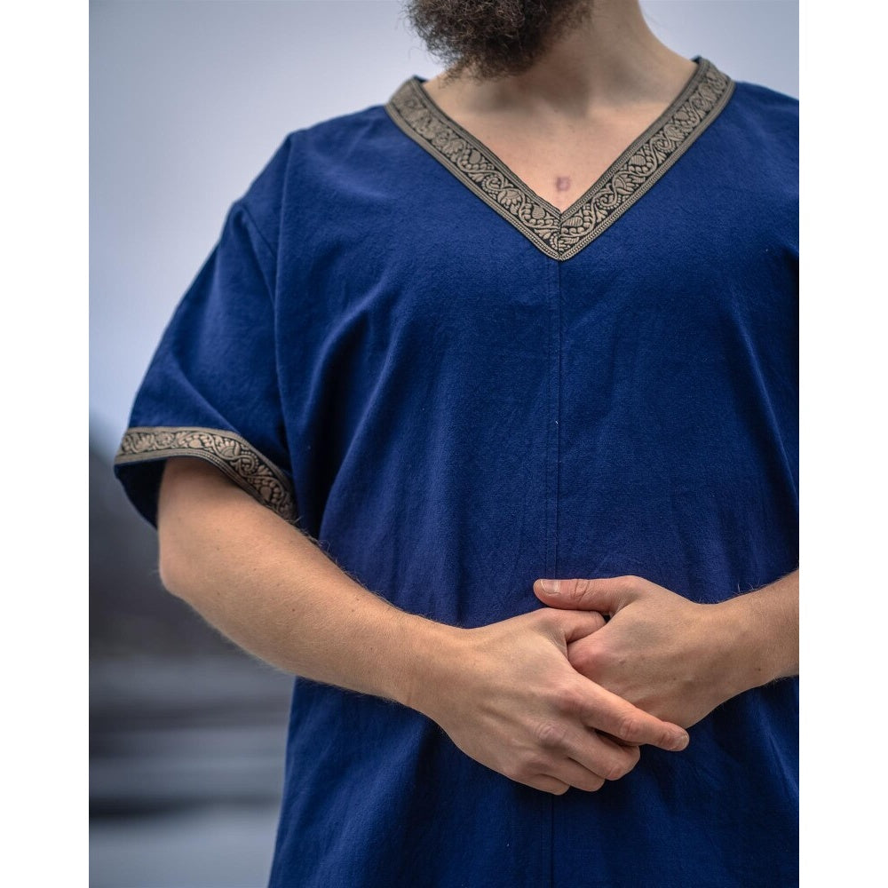 Produktbild Mittelalter Kurzarm Tunika Loki blau