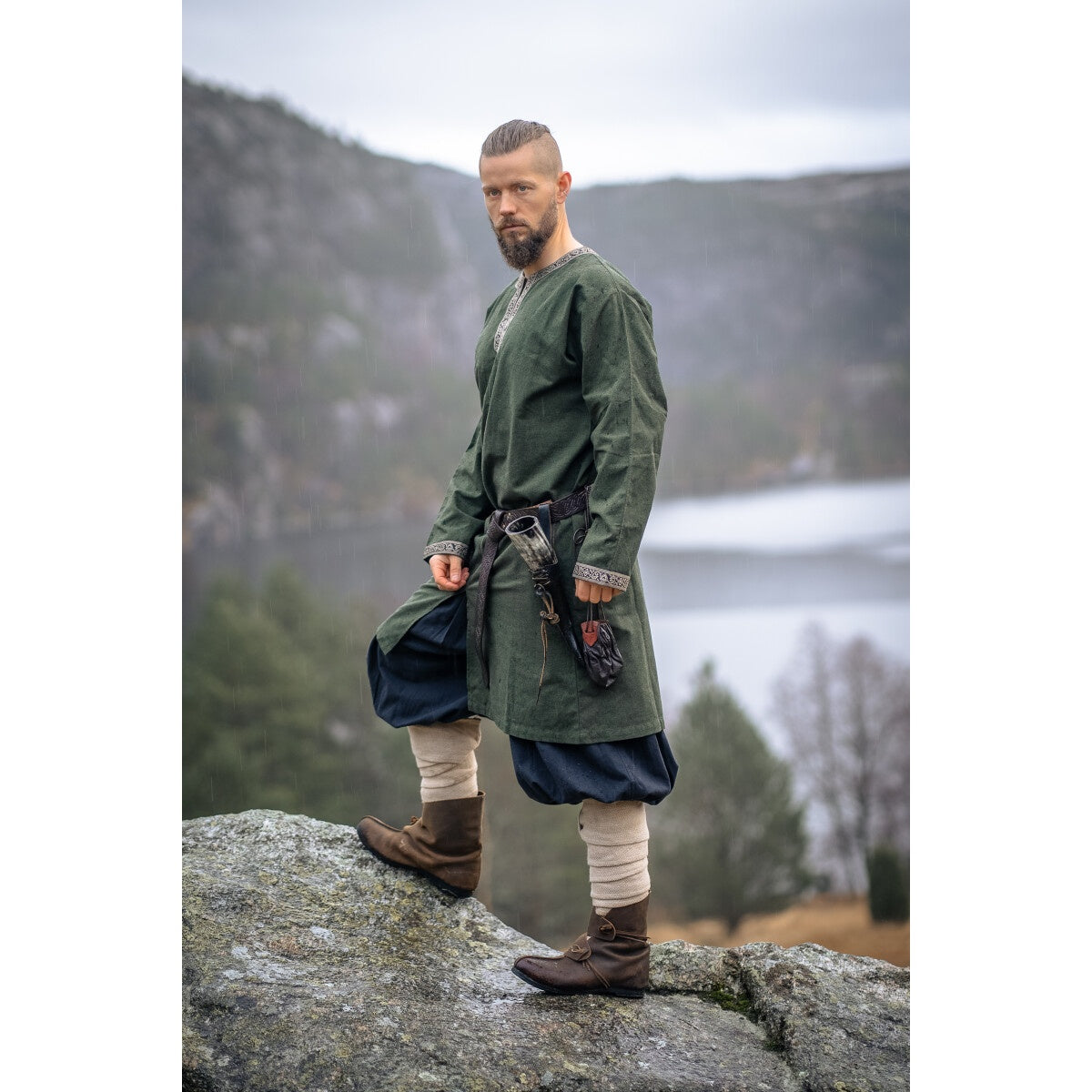 Produktbild Mittelalter Wikinger Tunika Aegir grün