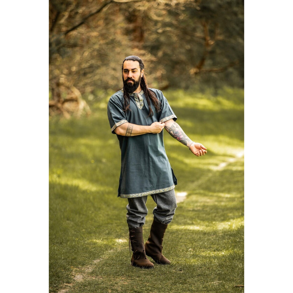Produktbild Mittelalter Kurzarm Tunika Njal blau