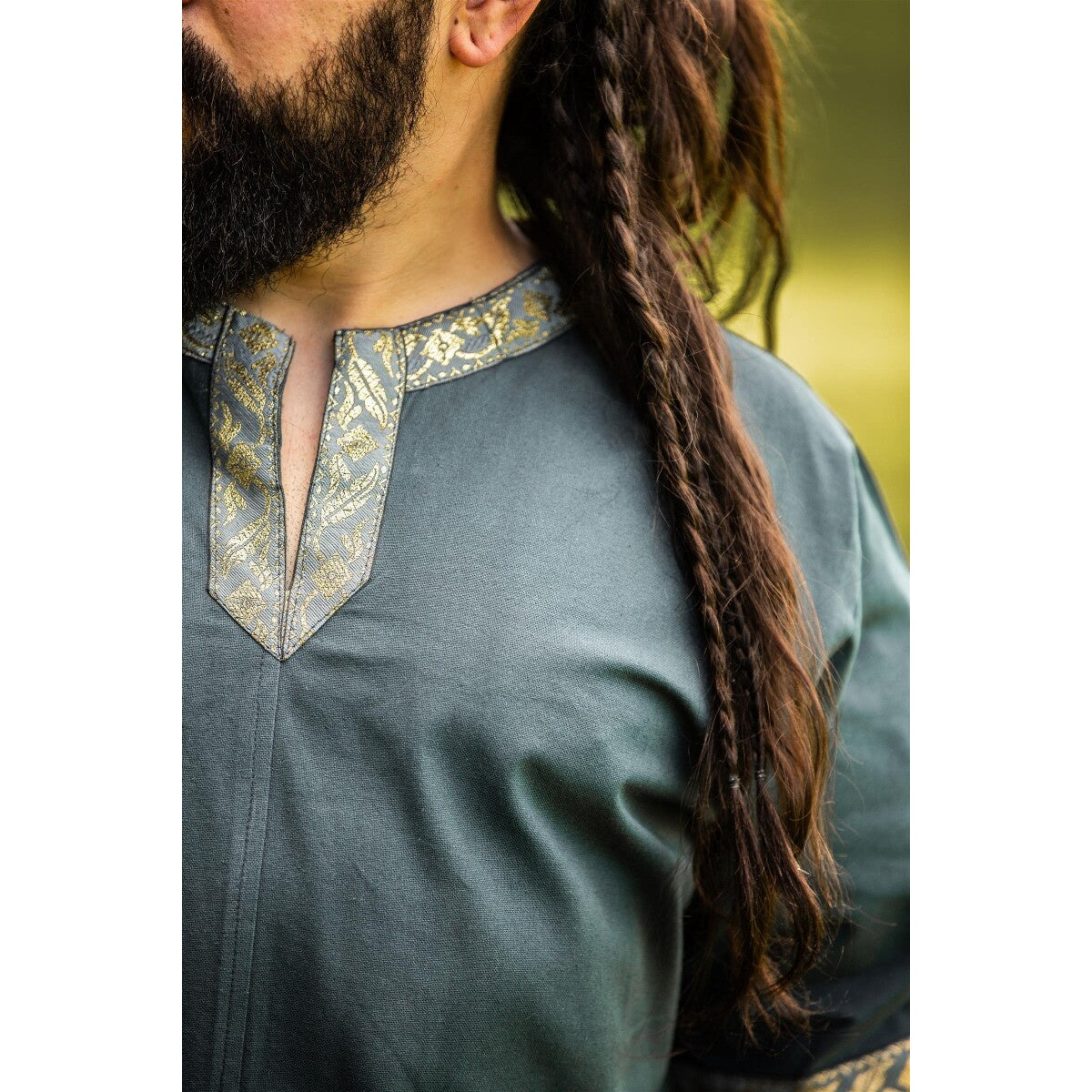 Produktbild Mittelalter Kurzarm Tunika Njal blau