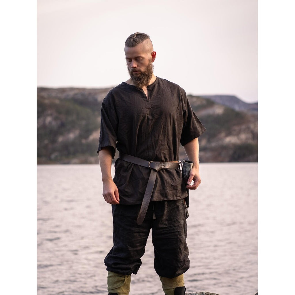 Produktbild Mittelalter Kurzarm Tunika Olaf braun