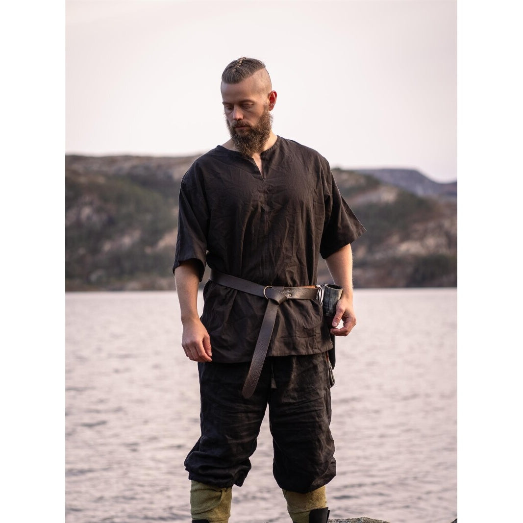Produktbild Mittelalter Kurzarm Tunika Olaf braun