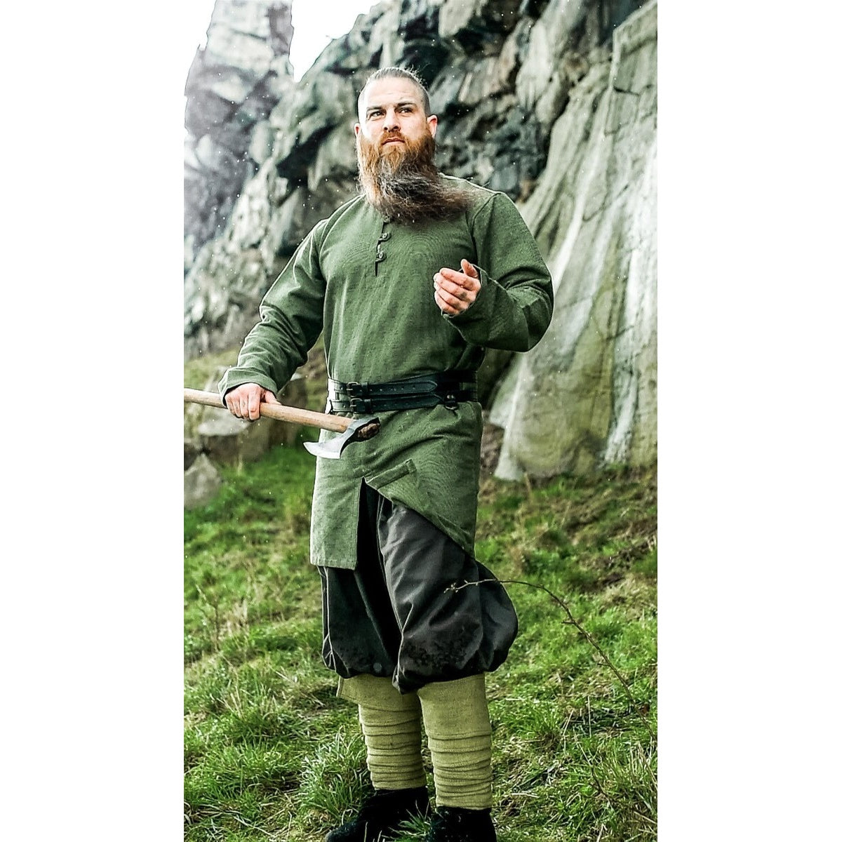 Produktbild Mittelalter Wikinger Tunika Balduin grün