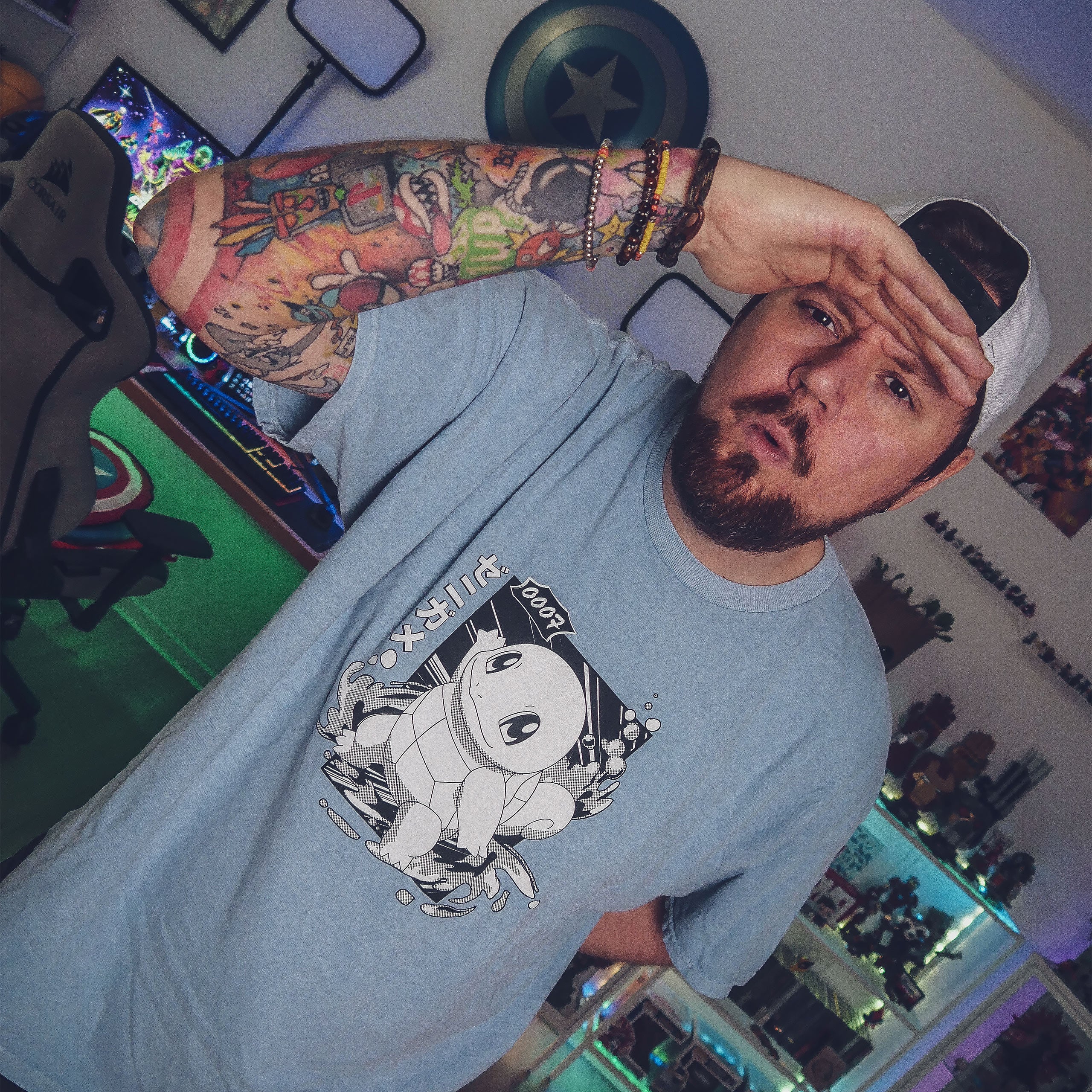 Produktbild Pokemon - Schiggy Katakana Vintage T-Shirt
