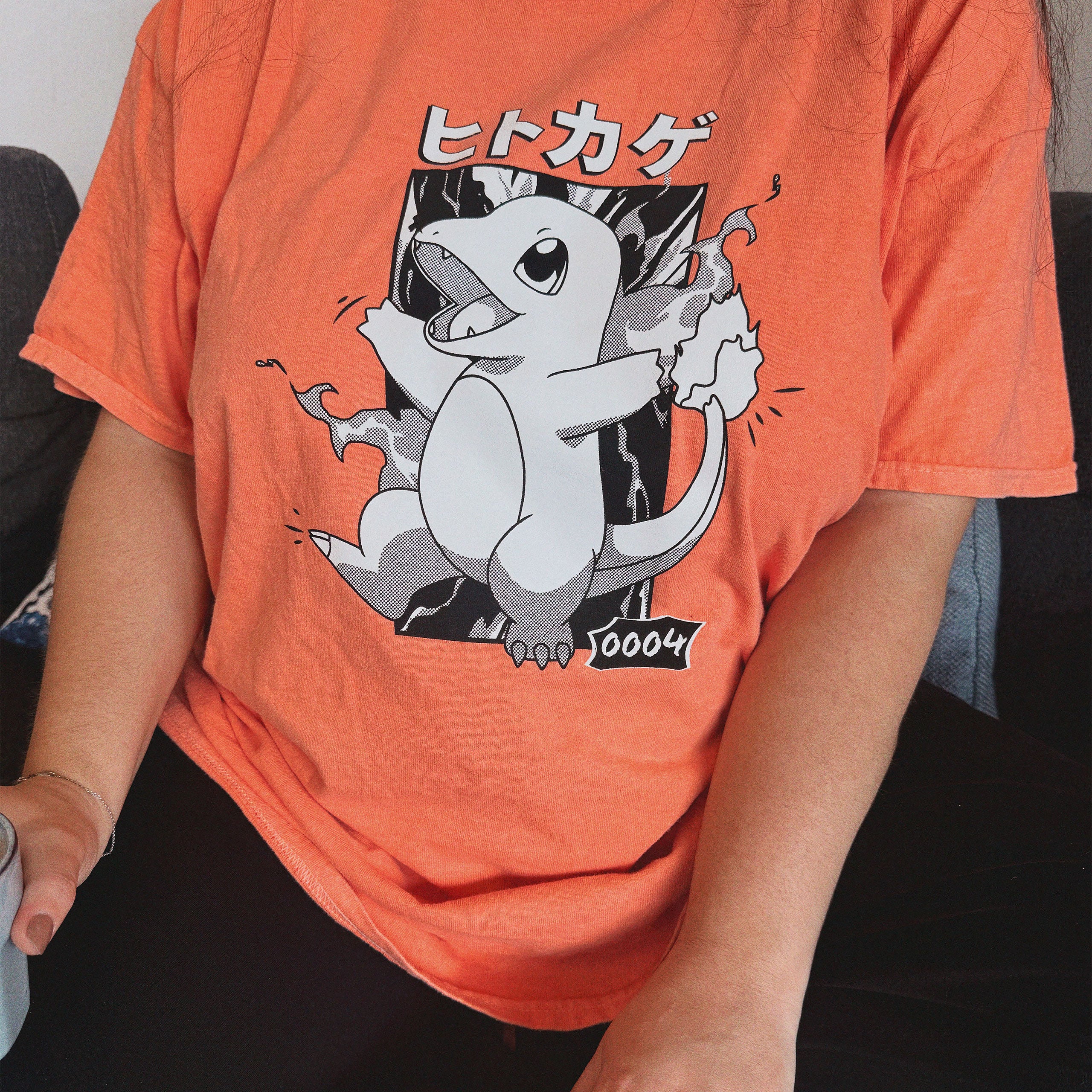 Product image Pokémon - Charmander Katakana Vintage T-Shirt