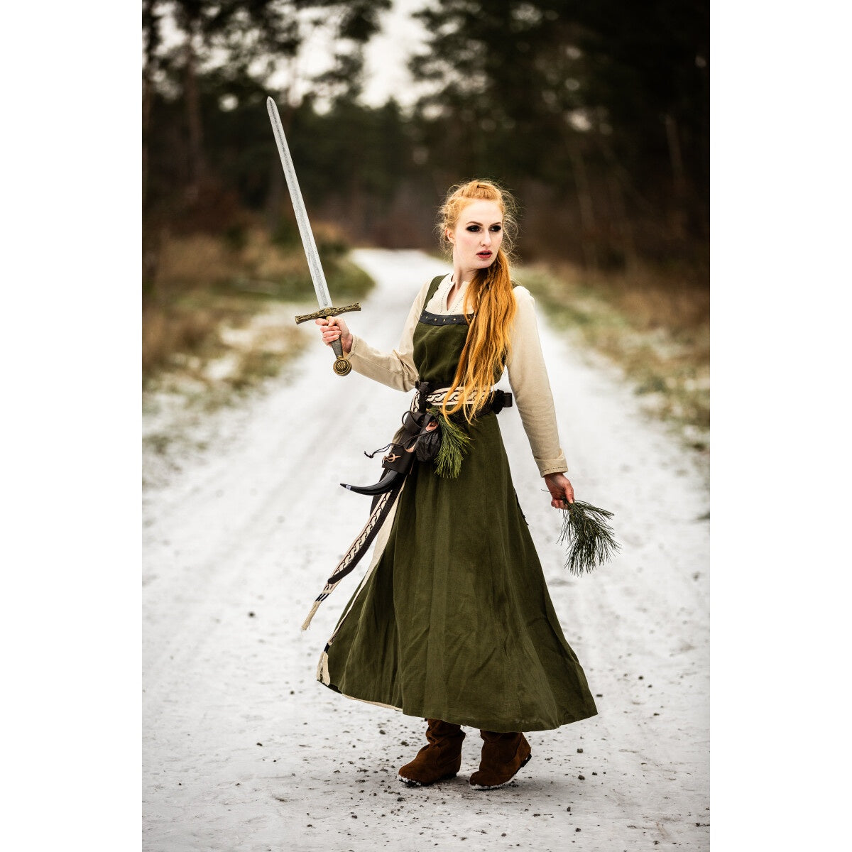 Produktbild Mittelalter Wikinger Überkleid Alena grün