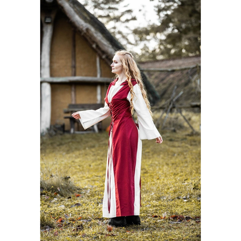 Produktbild Mittelalter Kleid Genefe rot-beige