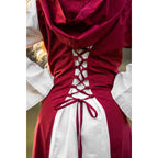 Produktbild Mittelalter Kleid Genefe rot-beige