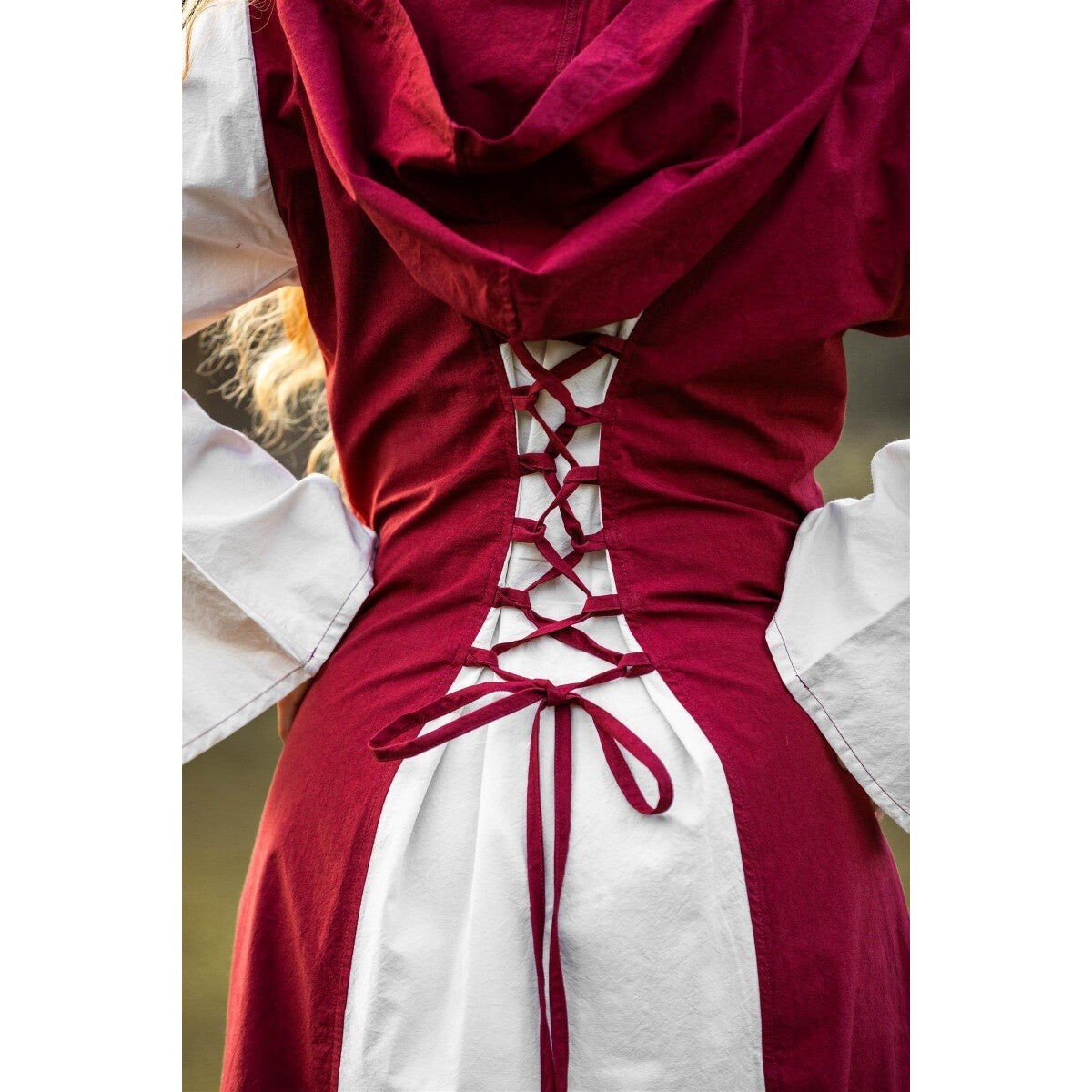 Produktbild Mittelalter Kleid Genefe rot-beige
