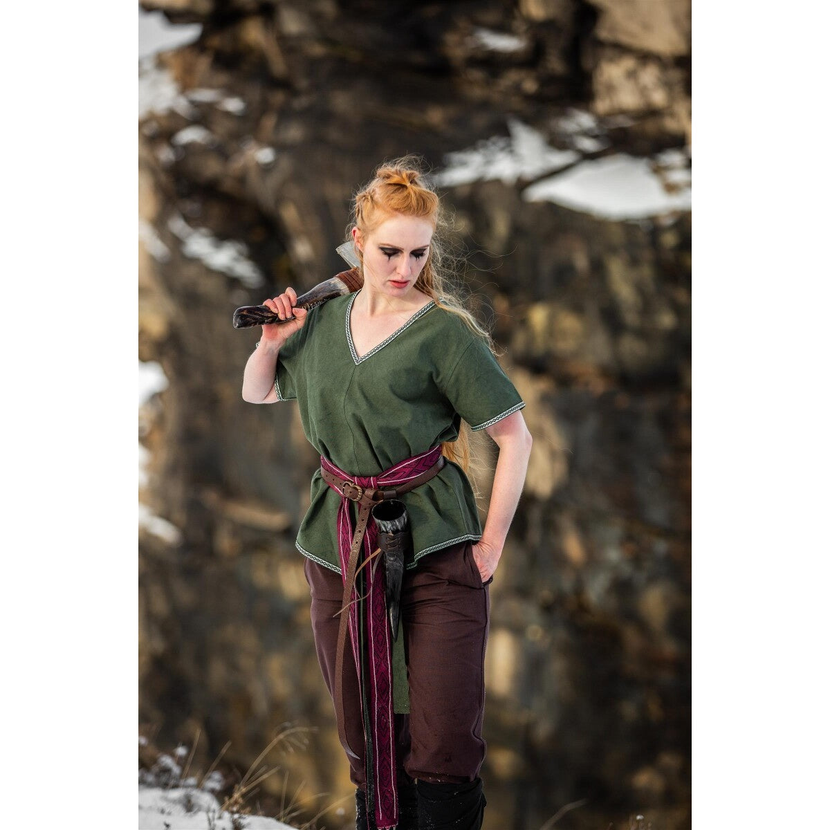 Produktbild Mittelalter Wikinger Tunika Matilda grün