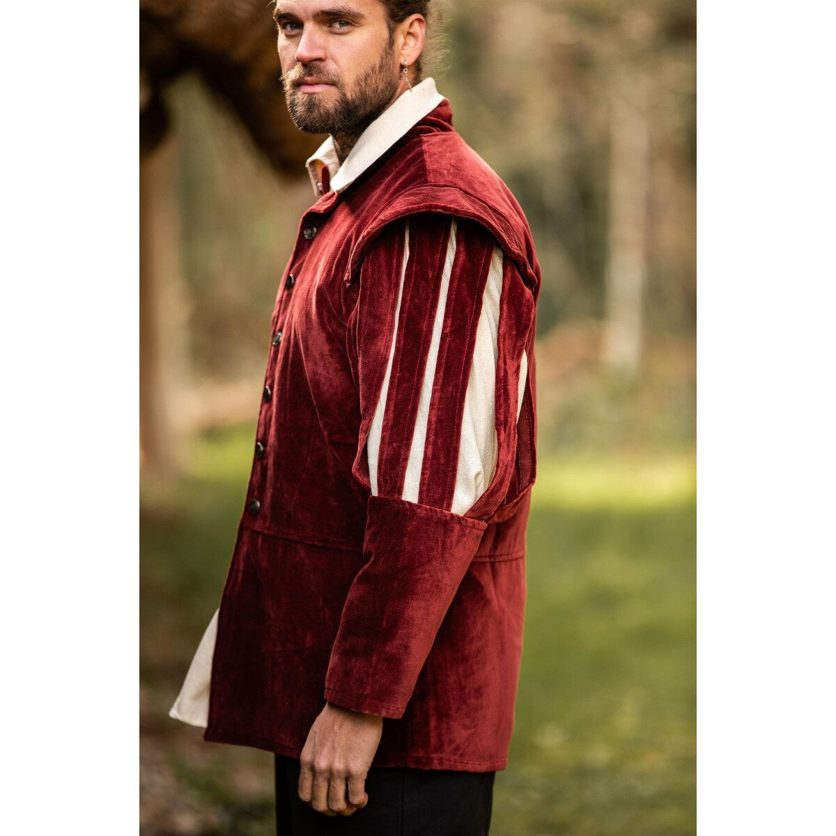 Produktbild Mittelalter Landsknechtjacke Brandolf rot
