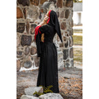 Produktbild Mittelalter Kapuzenkleid Isolde schwarz-rot