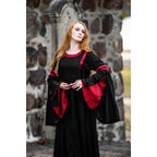 Produktbild Mittelalter Kapuzenkleid Isolde schwarz-rot
