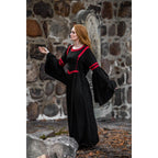 Produktbild Mittelalter Kapuzenkleid Isolde schwarz-rot