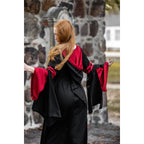 Produktbild Mittelalter Kapuzenkleid Isolde schwarz-rot