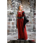 Produktbild Mittelalter Kleid Dorell rot-schwarz