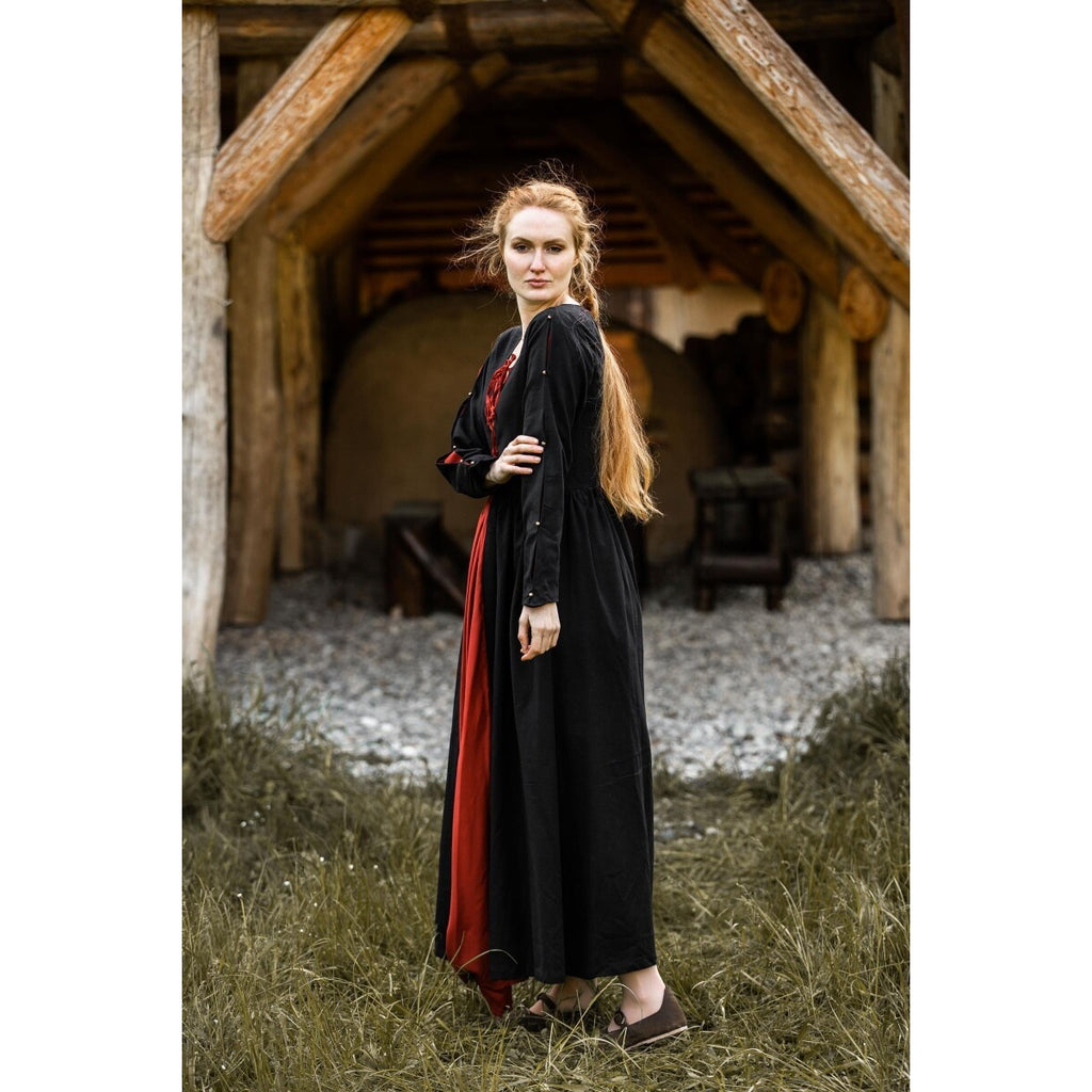 Produktbild Mittelalter Kleid Medusa schwarz-rot