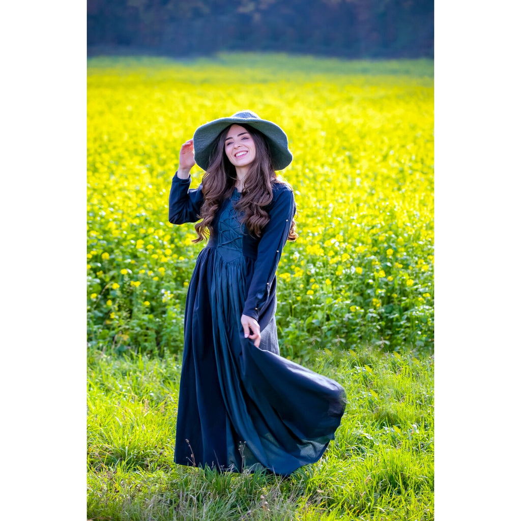 Produktbild Mittelalter Kleid Medusa schwarz-blau