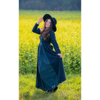 Produktbild Mittelalter Kleid Medusa schwarz-blau