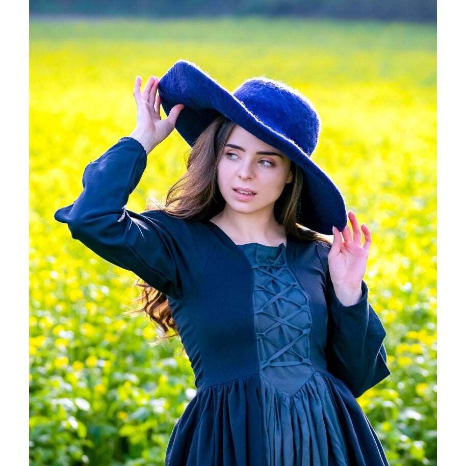 Produktbild Mittelalter Kleid Medusa schwarz-blau
